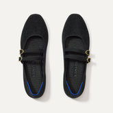 The Double Buckle Mary Jane - ReVelvet™ Black