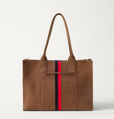 The Classic Tote - ReVelvet™ Cinnamon Stripe
