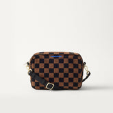 The Crossbody Camera Bag - ReVelvet™ Umber Check