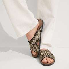 The Weekend Slide - Toffee Stripe