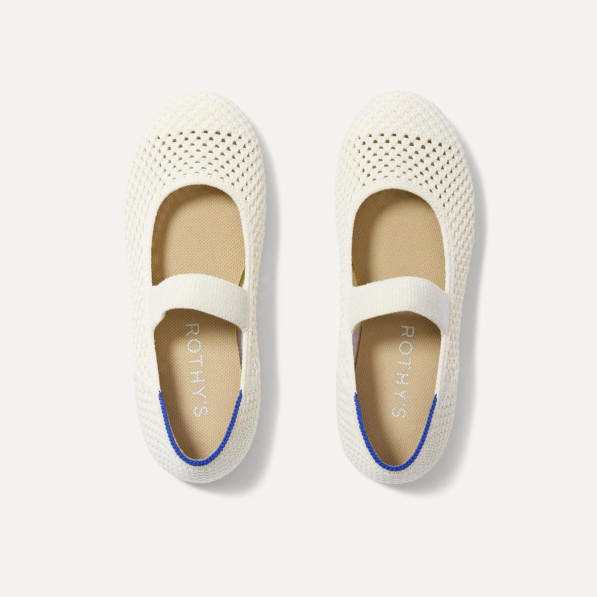 The Kids Mary Jane - White Open-Knit