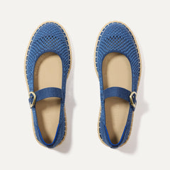 The Espadrille Mary Jane - Blue Breeze