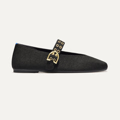 The Max Buckle Mary Jane - Black