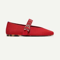 The Max Buckle Mary Jane - Cherry