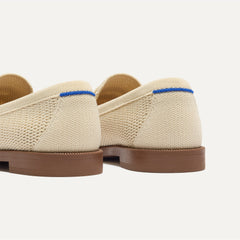 The Penny Loafer - Conch Raffia-Knit