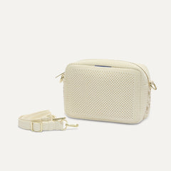 The Crossbody Camera Bag - Cream Twist Open-Knit