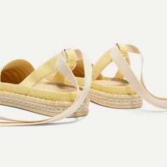 The D'Orsay Espadrille - Sunshine Stripe