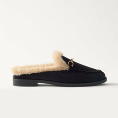 The Après Loafer Mule - ReVelvet™ Black
