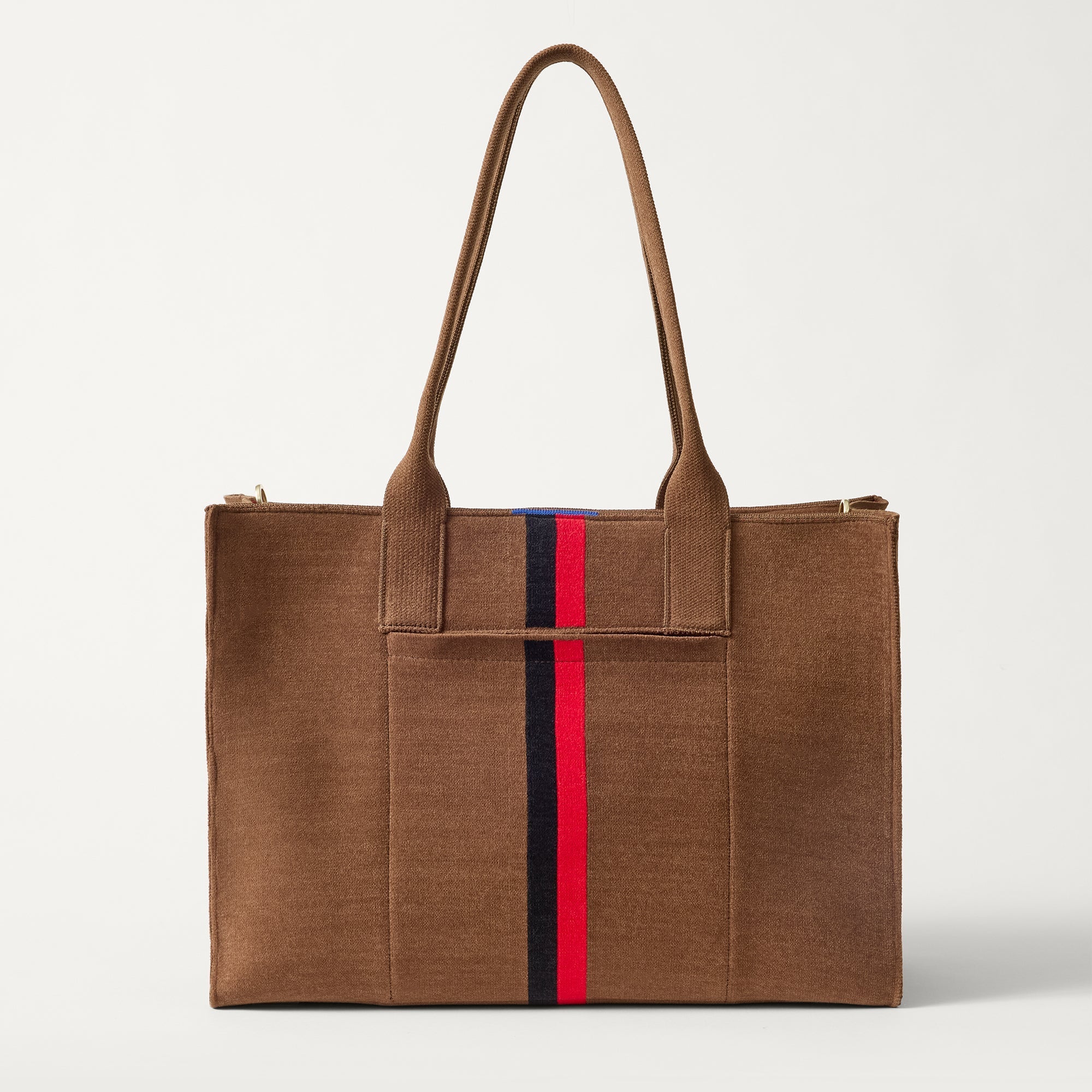 The Classic Tote - ReVelvet™ Cinnamon Stripe