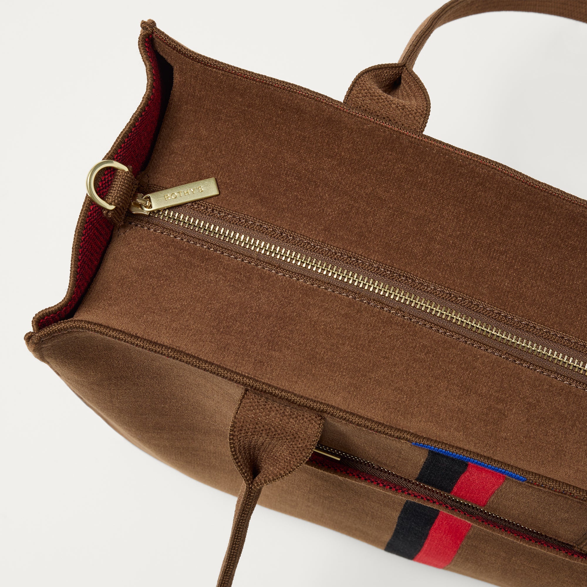 The Classic Tote - ReVelvet™ Cinnamon Stripe