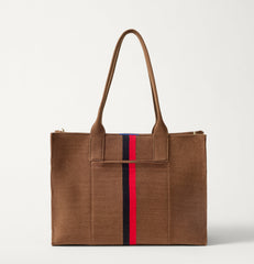 The Classic Tote - ReVelvet™ Cinnamon Stripe