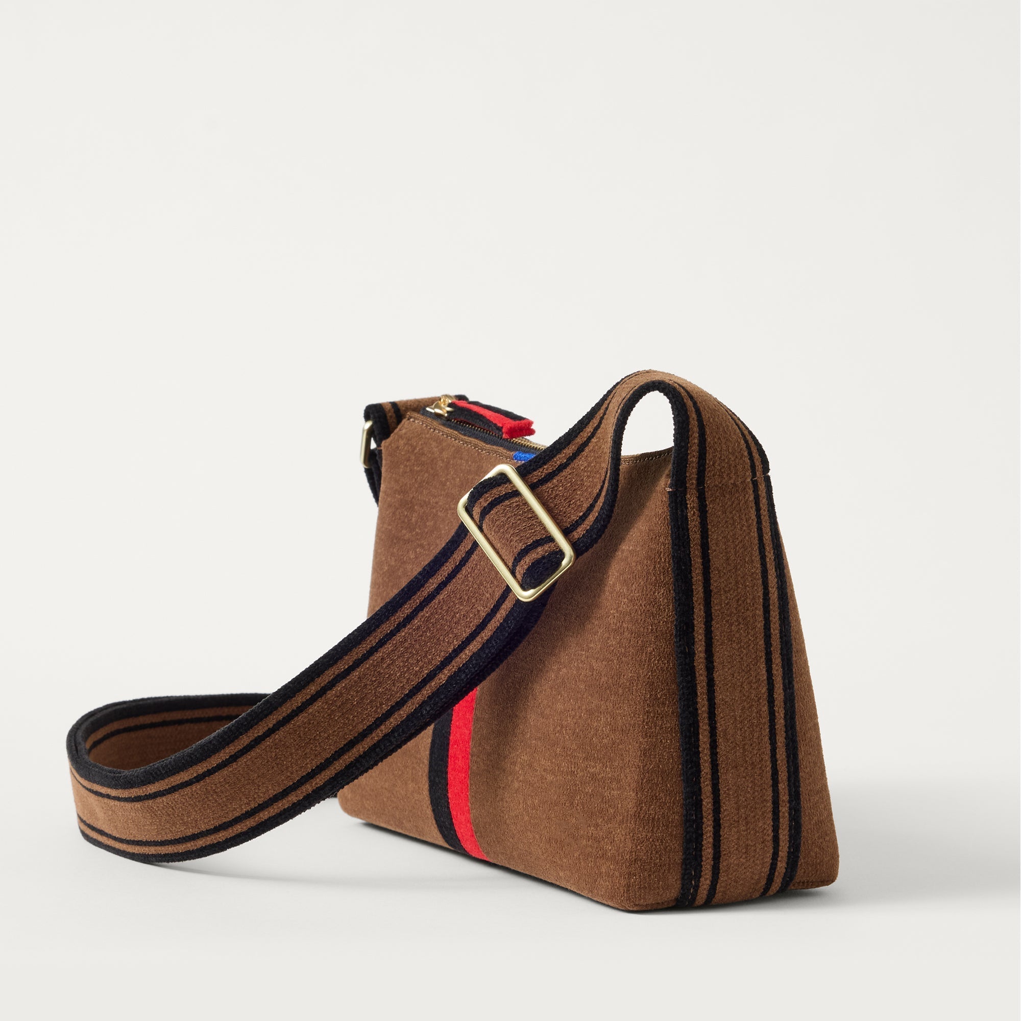 The Casual Crossbody - ReVelvet™ Cinnamon Stripe
