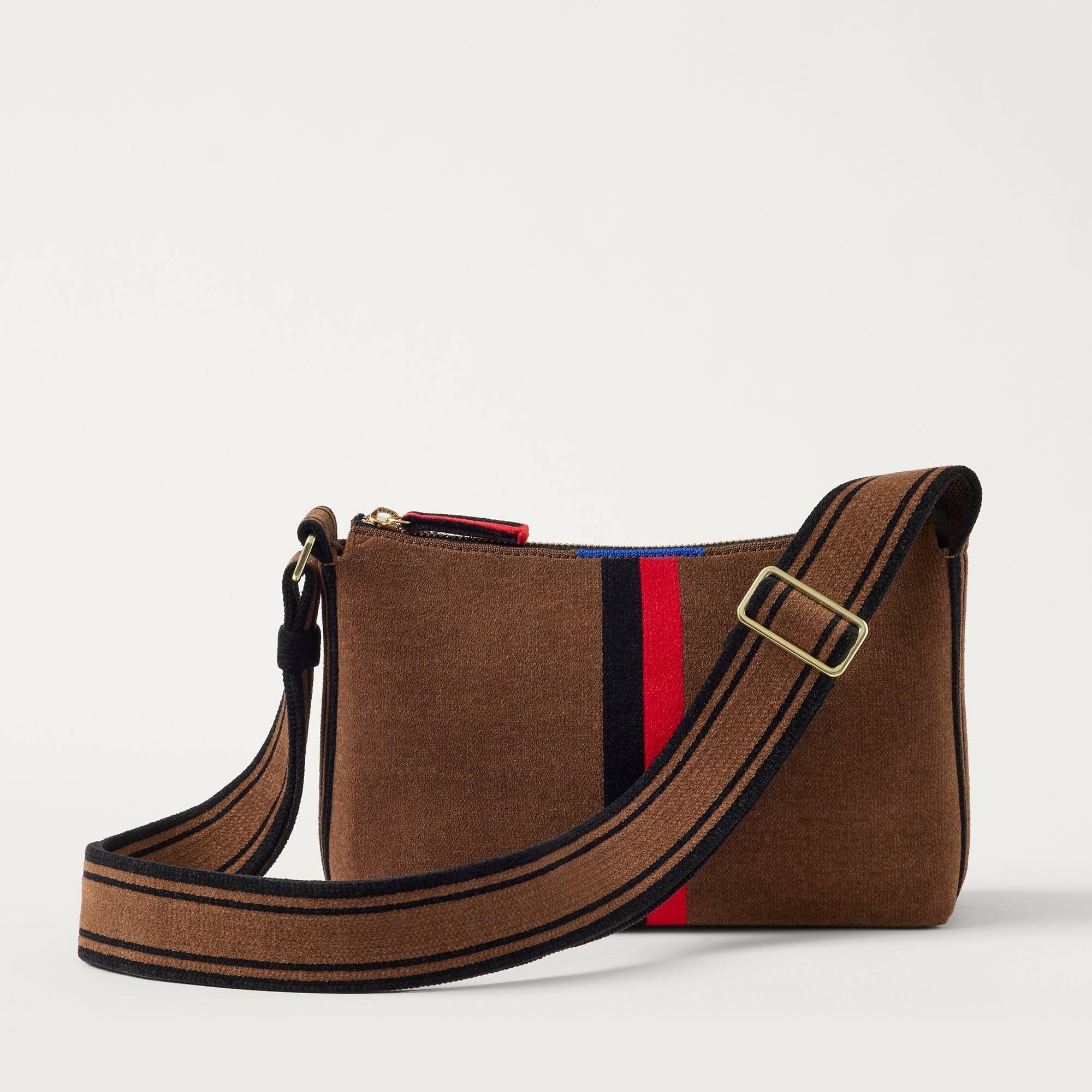The Casual Crossbody - ReVelvet™ Cinnamon Stripe