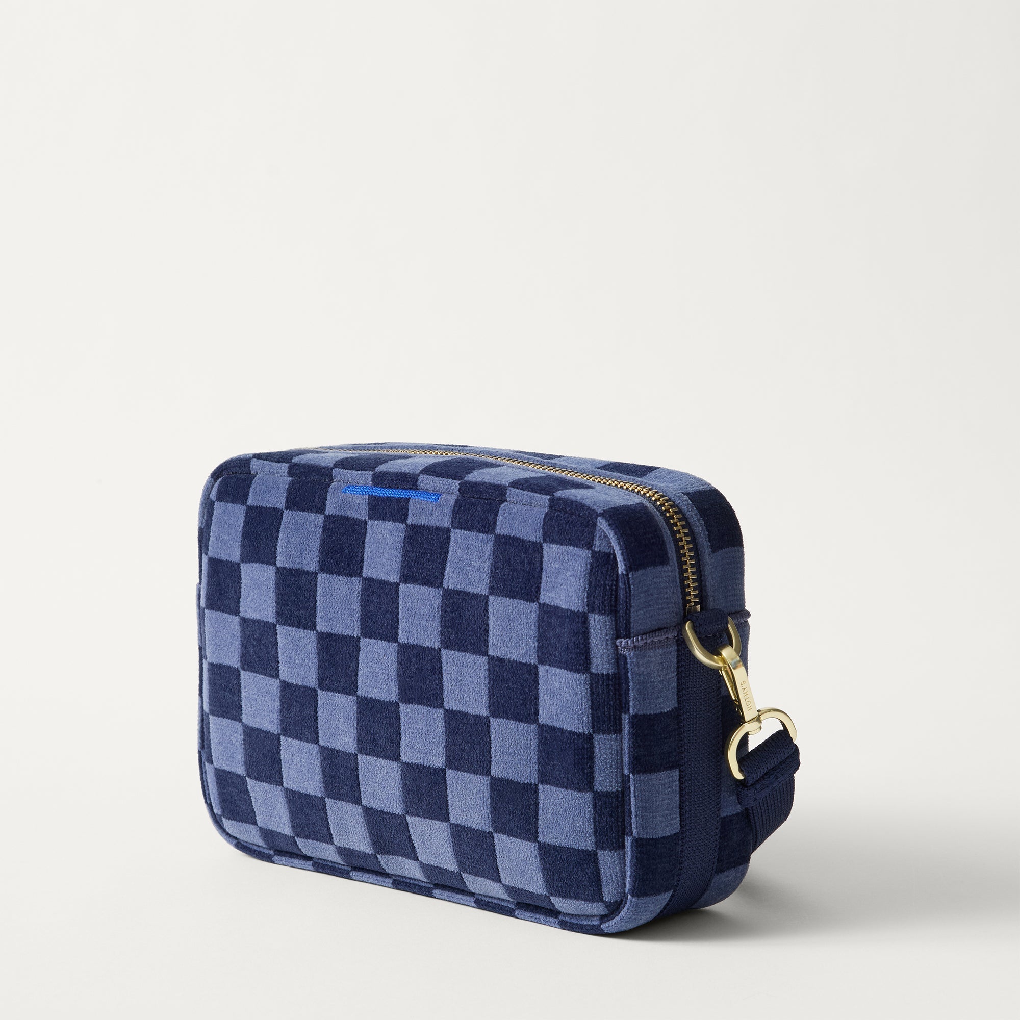 The Crossbody Camera Bag - ReVelvet™ Blue Ink