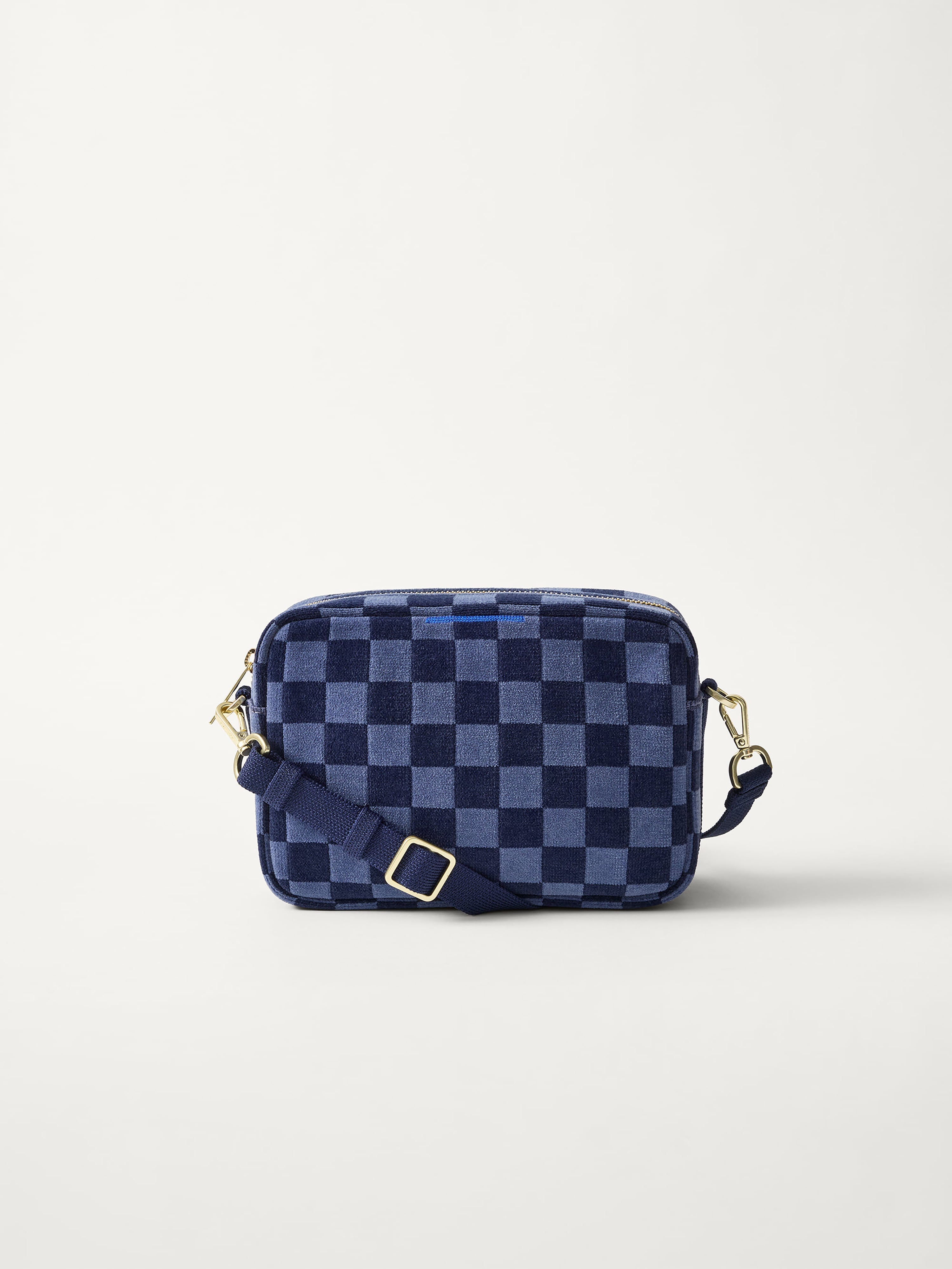 The Crossbody Camera Bag - ReVelvet™ Blue Ink