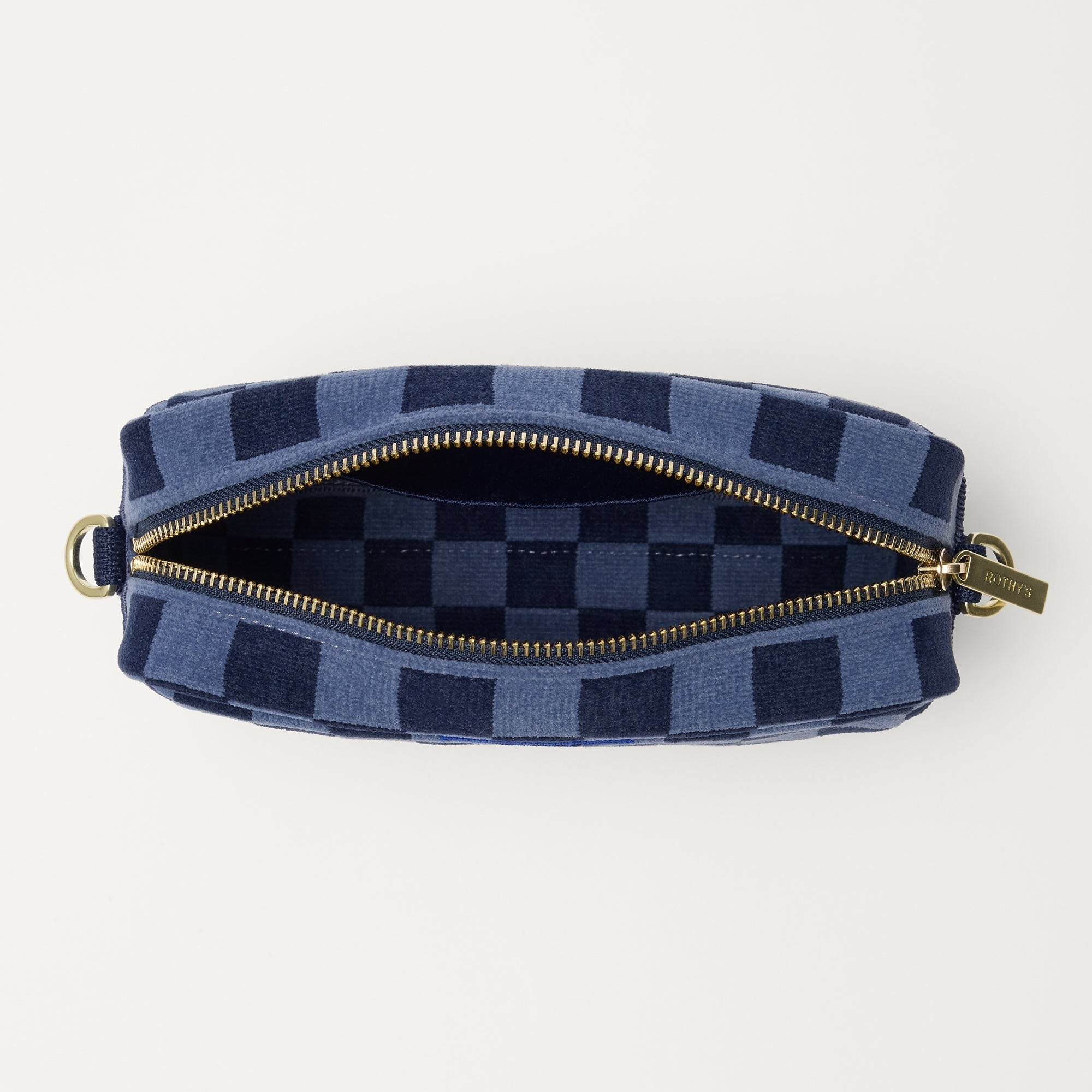 The Crossbody Camera Bag - ReVelvet™ Blue Ink